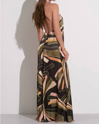 Elan - Veronica Halter Maxi Dress