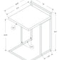 Accent Table, C-Shaped, Contemporary & Modern