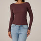 7Diamonds - Modal Ribbed Boatneck Top