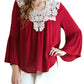 Entro - Bell Sleeve Crochet Top