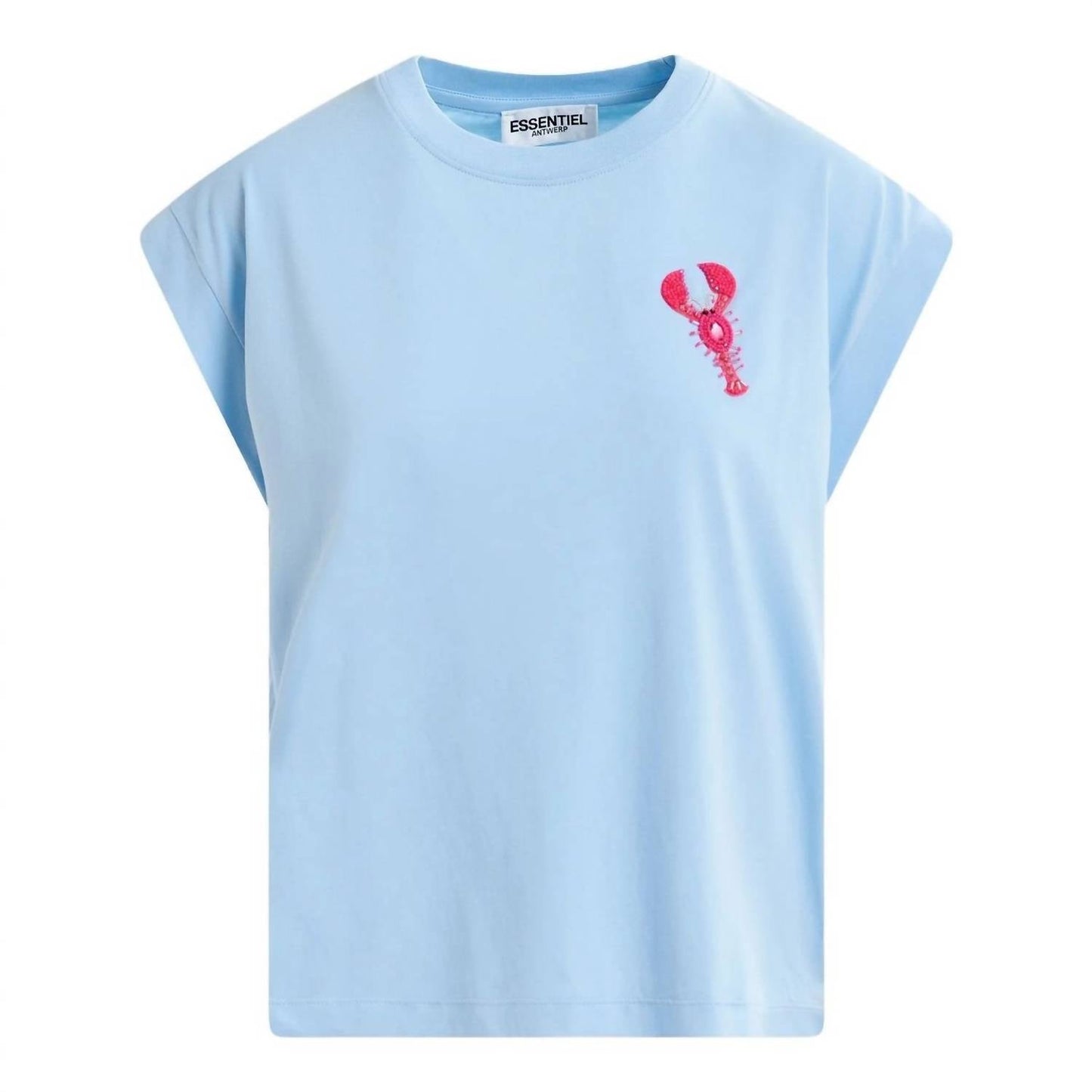 Essential Antwerp - Organic Cotton Lobster T-shirt With Embroidery
