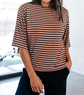 Yala - Jaclyn Wide Sleeve Boatneck Bamboo Top