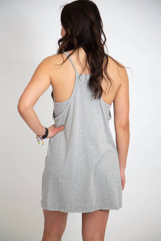 Bluivy - Knit Mini Dress With Built-in-shorts