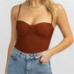 Win Win Apparel - BUSTIER SLEEVELESS STRETCH BODYSUIT