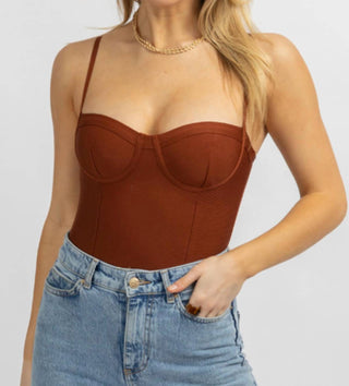 Win Win Apparel - BUSTIER SLEEVELESS STRETCH BODYSUIT