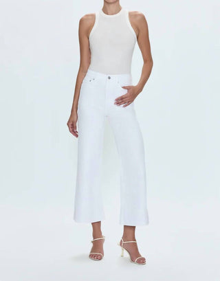 Pistola - Lana High Rise Ultra Wide Leg Crop With Cuff Jeans