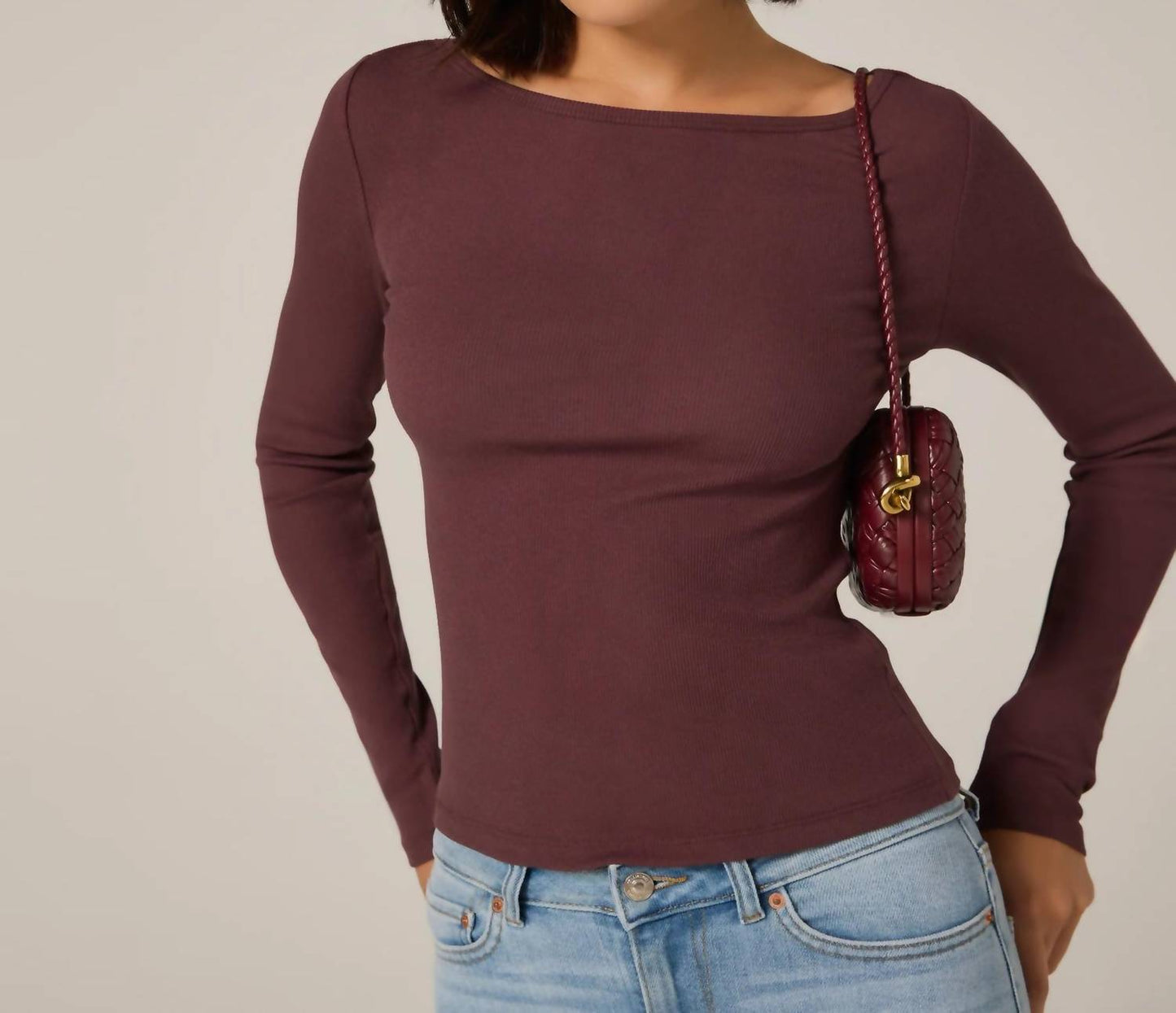 7Diamonds - Modal Ribbed Boatneck Top