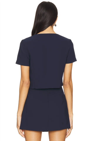 Amanda Uprichard - Benton Button Top