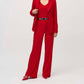 Joseph Ribkoff - Silky Knit Belted Wide-leg Pants
