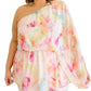 White Birch - Floral Peplum Blouse