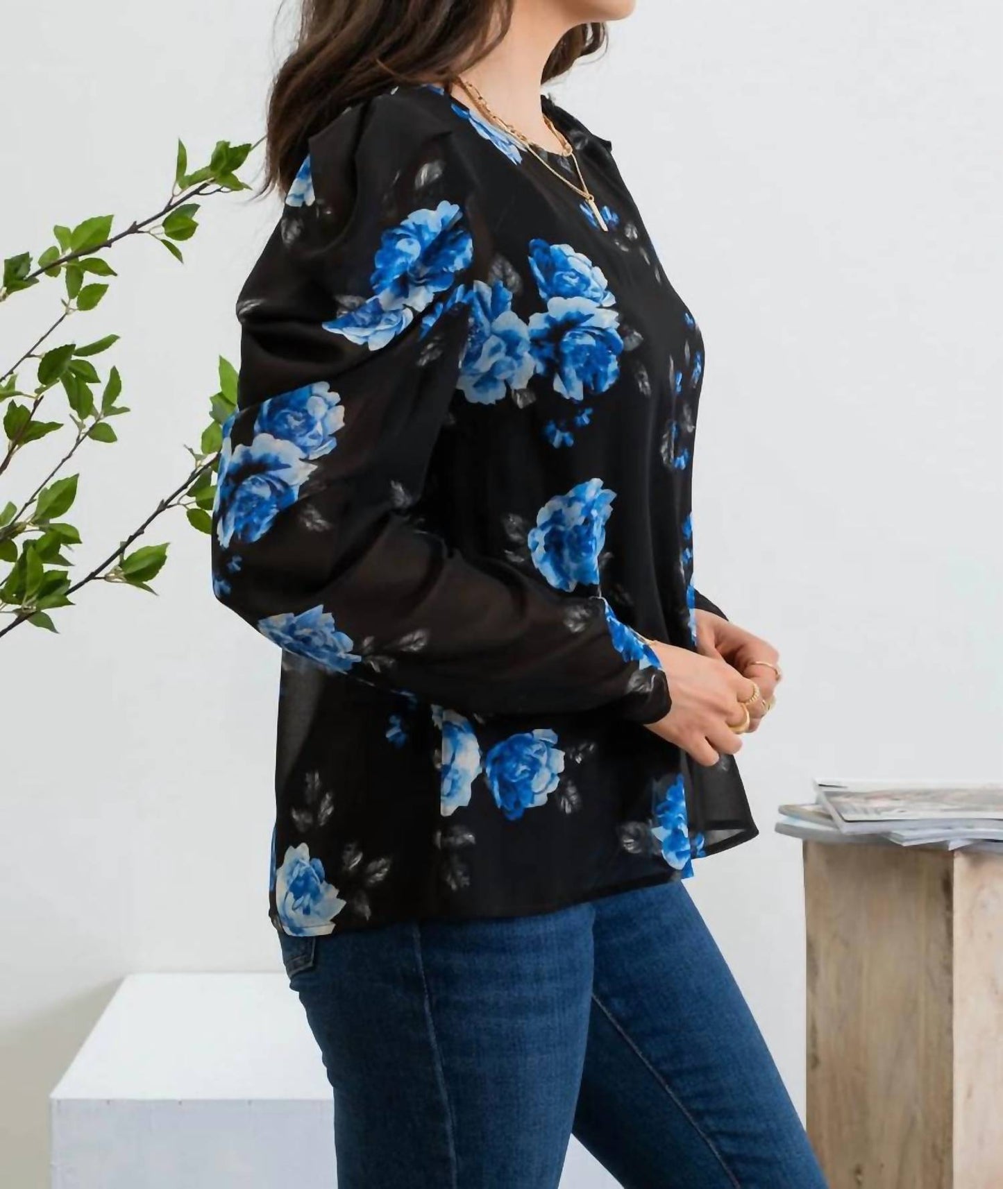 Blu Pepper - Layer Me Floral Top