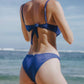 Gigizara - Abalone Shimmer Ribbon Tie-Back Top Eco Shimmer & Underwire Support