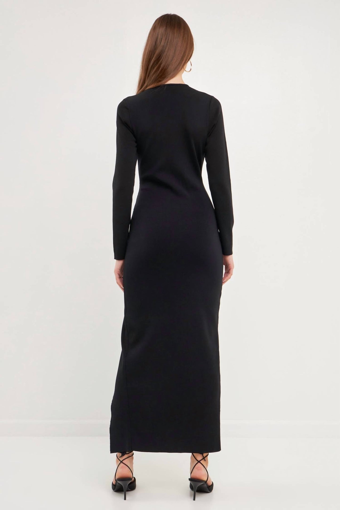 2.7 August Apparel - Cut Out Long Sleeve Maxi
