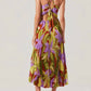 Astr - Blythe Floral Plisse Midi Dress