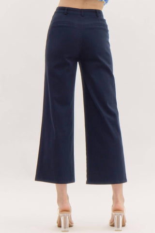 Entro - Wide Leg Ankle Pant