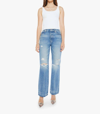 Mother - Rambler Sneak Wide Straight Leg Jeans