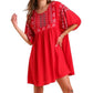 Umgee - Floral Embroidered Dress