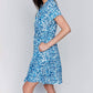 Charlie B - Linen Blend Short Sleeve Button-front Dress