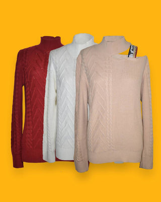 The Athletic Side Of Us - Women's Victorian Cut Out Shoulder Sweater