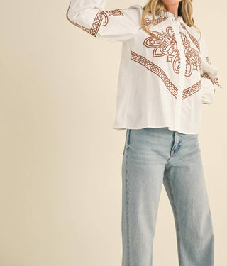 &Merci - Lanie Embroidered Top