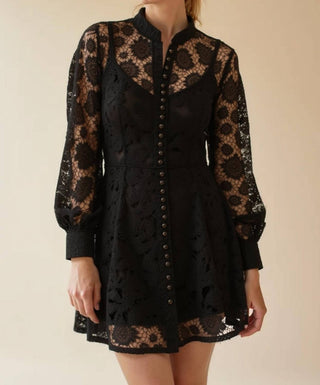 Akalia - Liane Long Sleeve Mini Lace Dress