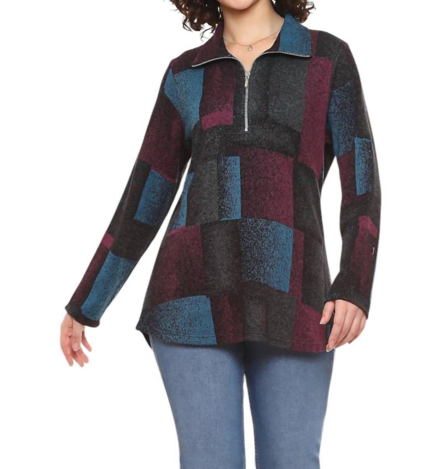 Parsley & Sage - Bella Zippered Top