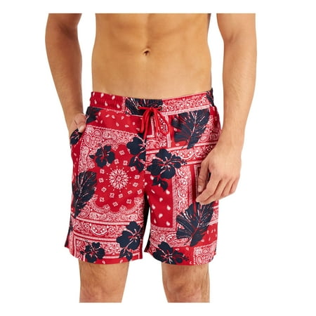 Clubroom Men's Red Classic Fit Swim Trunks XXL