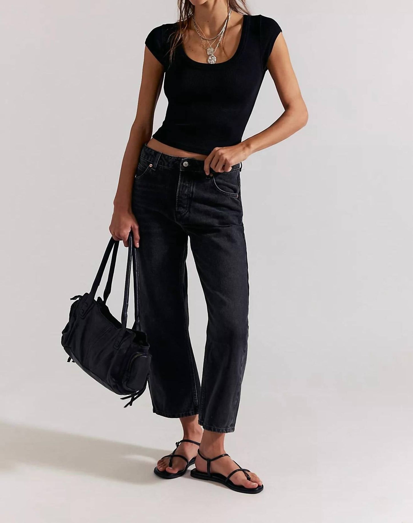 Free People - Deep Trance Dropped Boyfriend Jeans