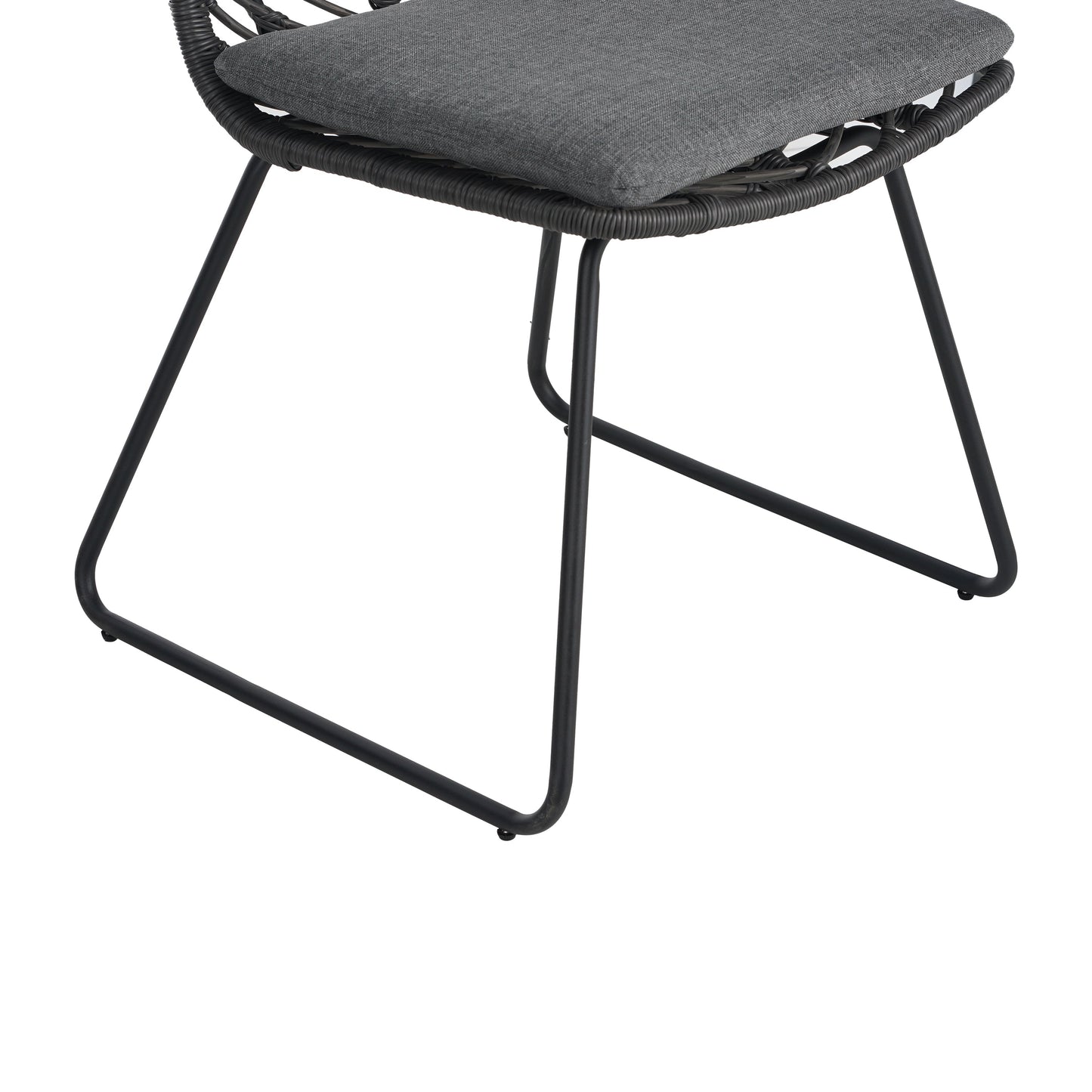 DEJA Chair 2PCS with 2 Cushions, Gray