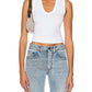 Enza Costa - Textured Rib Sleeveless U Tank