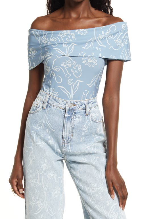 Cristina Martinez Off the Shoulder Bodysuit - Blooming Features
