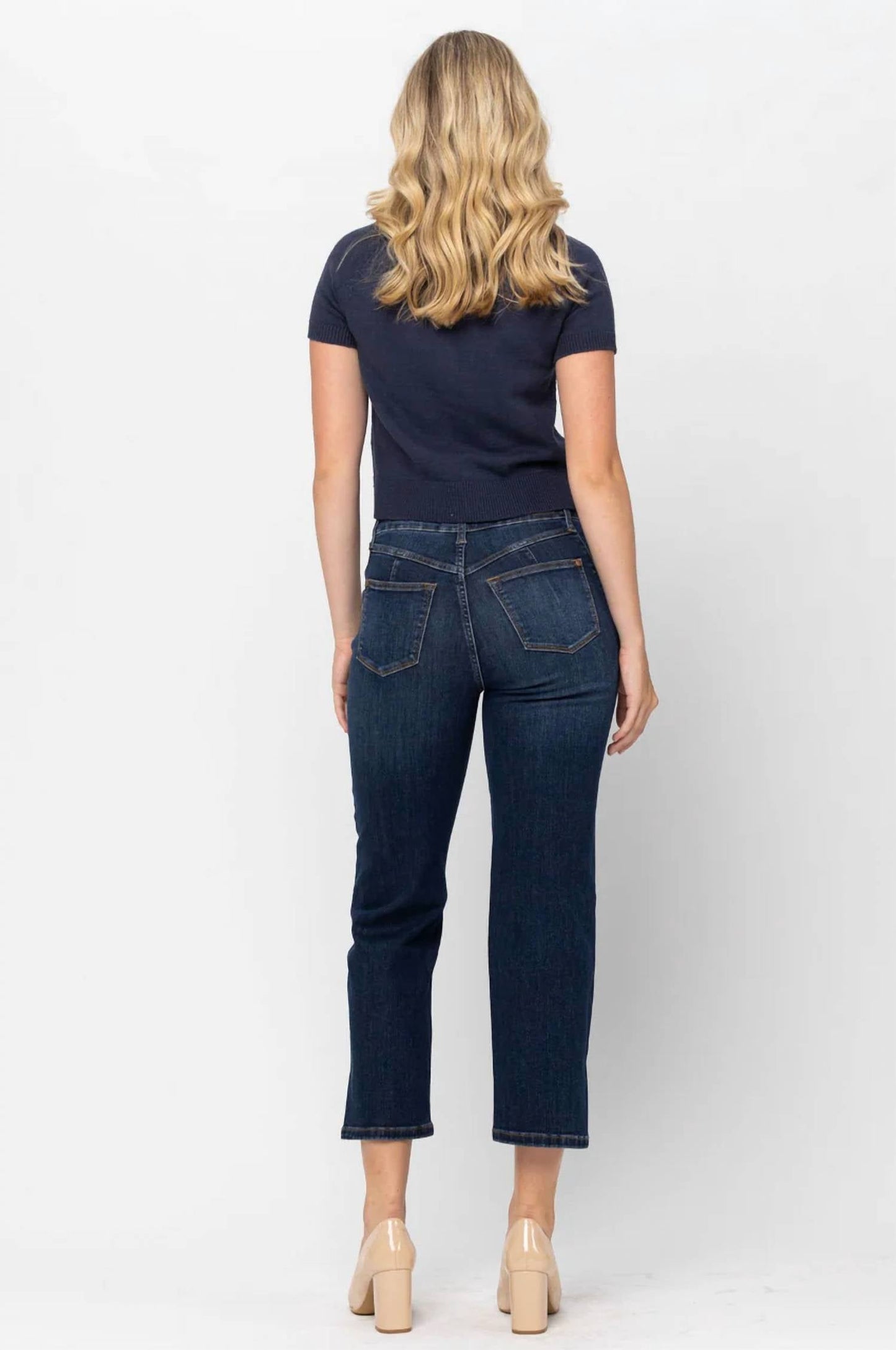 Judy Blue - Center Stage High Rise Cropped Denim Jeans