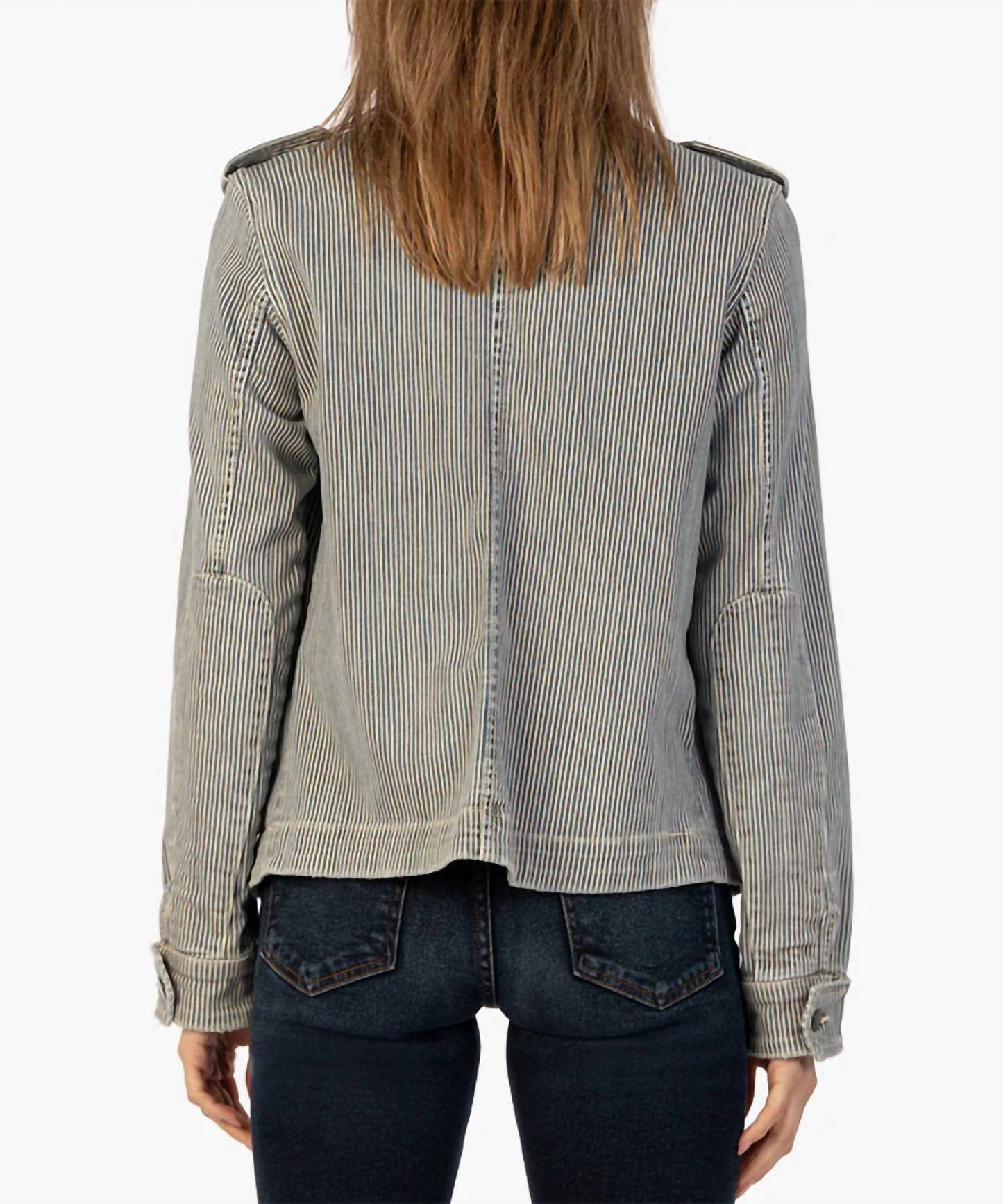 Kut From The Kloth - Amanda Boxy Hickory Denim Jacket