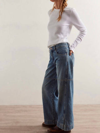 Free People - Benji Relaxed Wide Leg Jeans