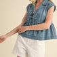 &Merci - Front Tie Cap Sleeve Top