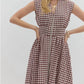 Entro - Ginger Gingham Midi Dress