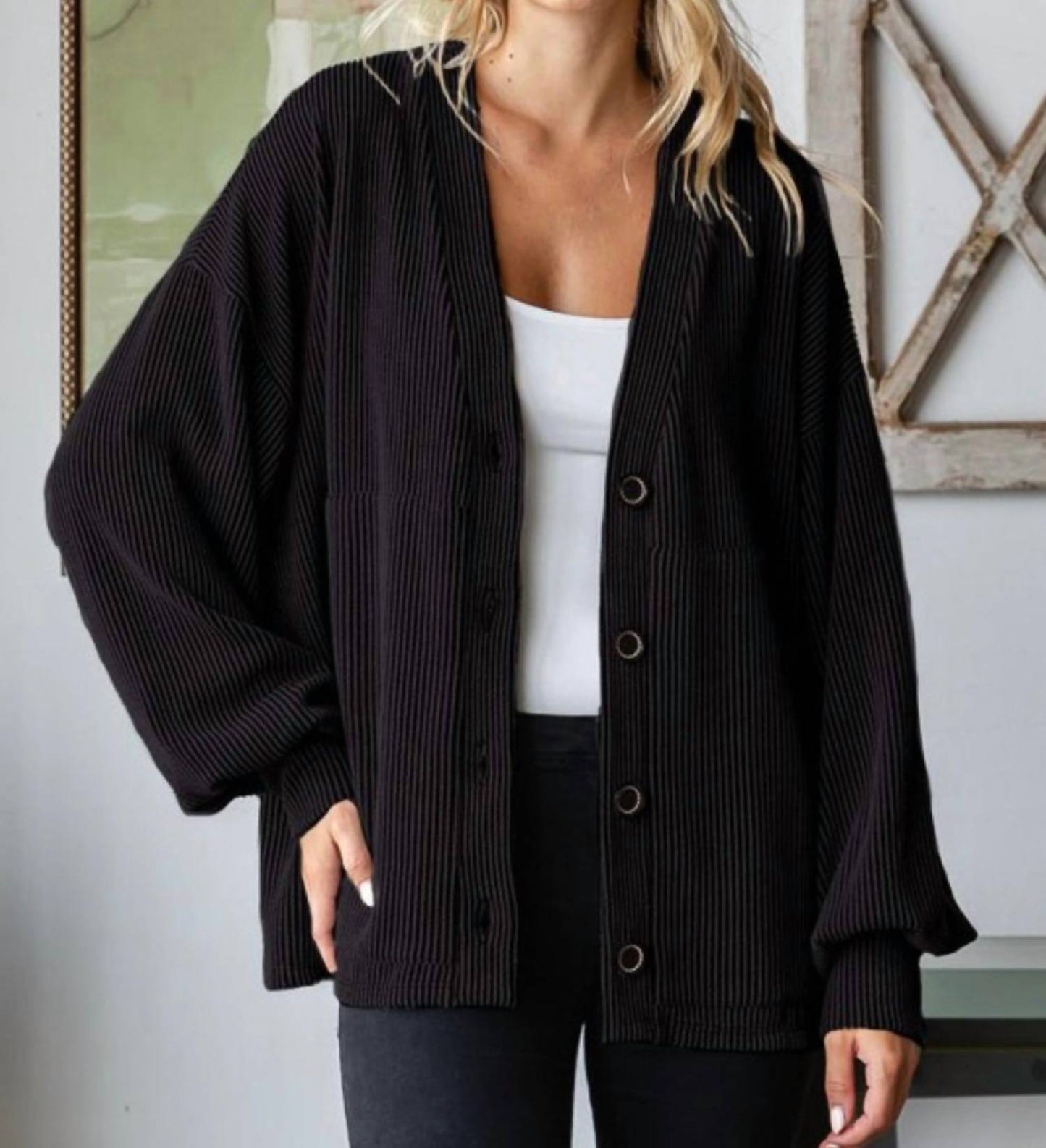 7Th Ray - Sweet Elegance Ribbed Sweater