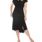 Joseph Ribkoff - Cowl Neck Dolman Sleeve Midi Fit & Flare Dress