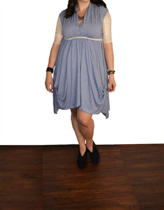 Tough Luv - Lace Sleeve Goddess Pocket Dress