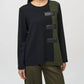 Joseph Ribkoff - Two-tone Color Block Textured Tunic