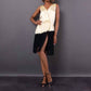 Burberry - Silk Satin & Lace Sleeveless Dress