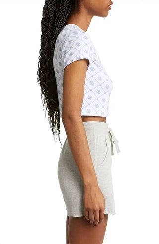 Free People - Floral Baby Tee