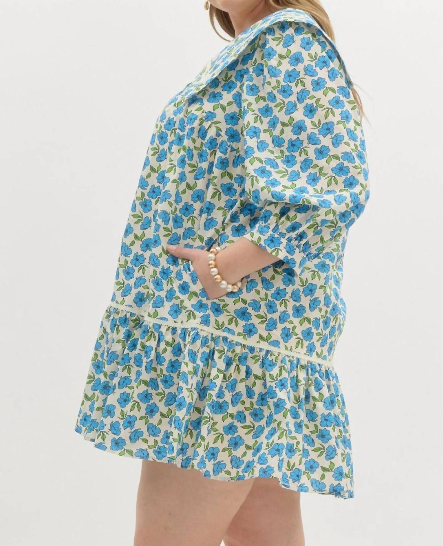 Entro - Floral Bib Mini Dress