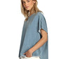Dylan - Crew Neck Short Sleeve Caplet Top