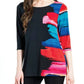 Clara Sunwoo - Red Paint Stroke Scoop Neck Tunic