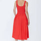 Pistola - Alessia Smocked Drop Waist Midi Dress