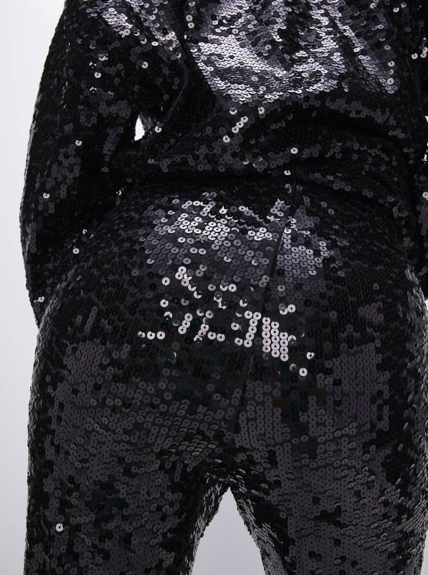 Good American - SEQUIN WIDE LEG PANTS