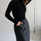 Mima Rosso - Ribbed Knit Top