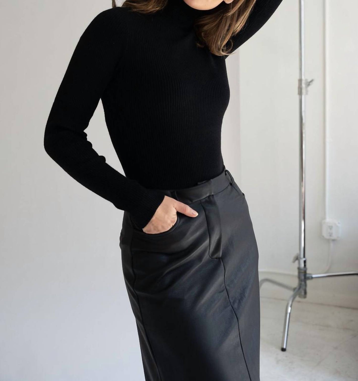 Mima Rosso - Ribbed Knit Top