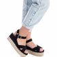 Xti - Women's Suede Wedge Sandals